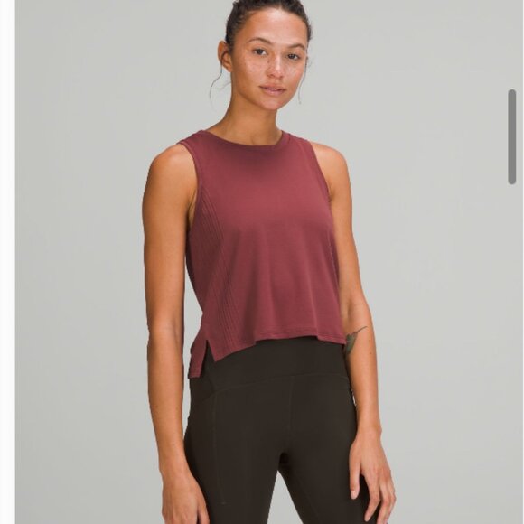 Smoky Red Lululemon Train to Be Tank - Picture 1 of 6